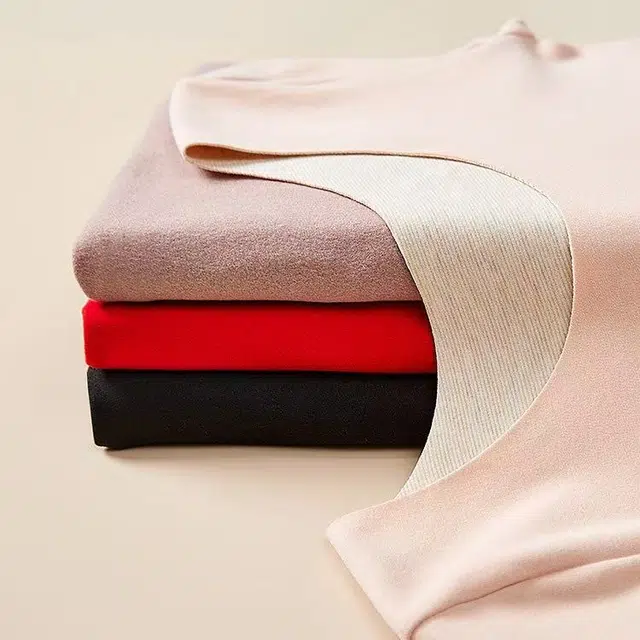 草本初色 蚕丝徳绒无痕加绒蓄热打底亲肤舒适内搭秋衣秋裤羊毛发热加厚高弹贴身无束缚秋冬保暖套装 女款