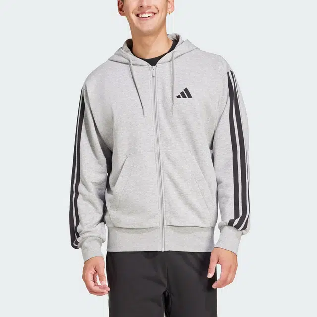 adidas SportswearESSENTIALS FW24 3-Stripes French Terry logo