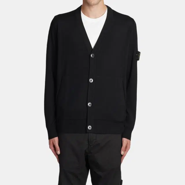 Stone Island Cardigan Black