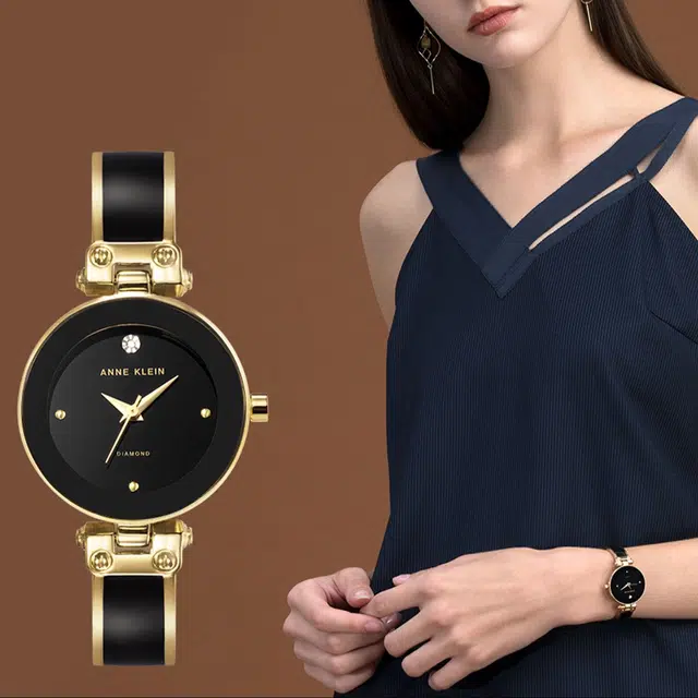 Anne Klein Quartz Watch 24mm Black Dial