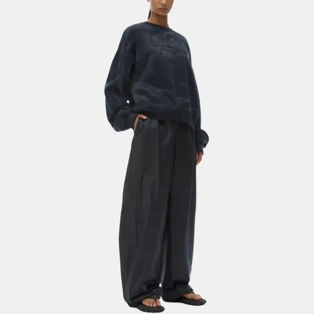 Alexander Wang Logo Crewneck Sweatshirt Black