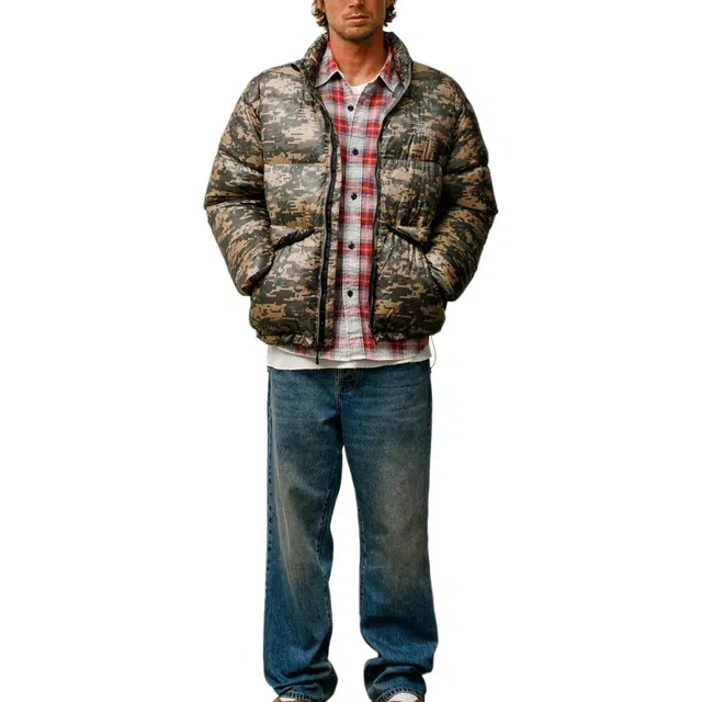 Stussy FW25 holiday MICRO RIPSTOP DOWN JACKET logo