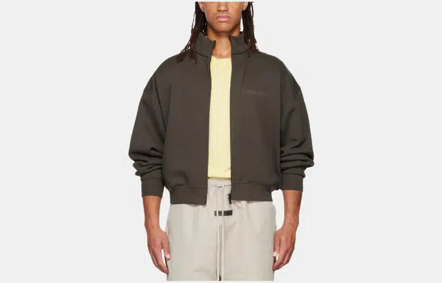 Fear of God Essentials Off Black Jacket