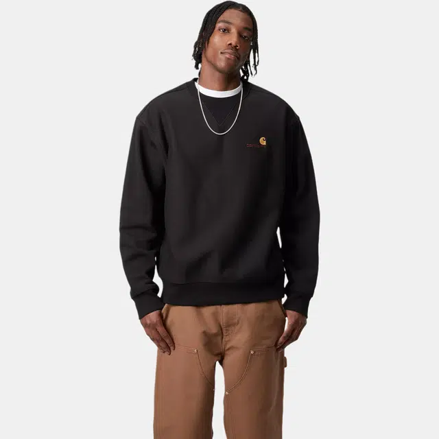 Carhartt WIP American Script Sweatshirt Black