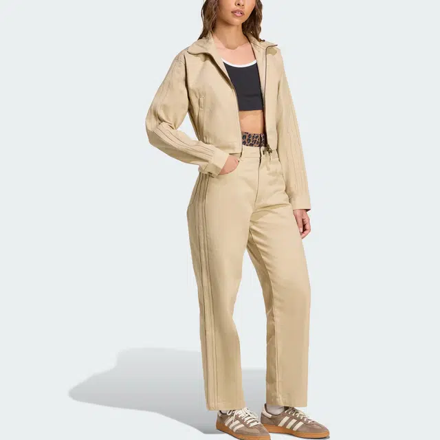 adidas originals Firebird SS25 TWILL CROP TRACK TOP logo