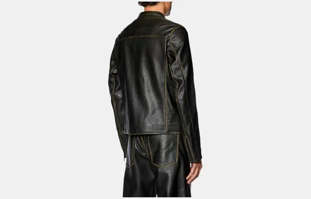 DIESEL OVAL D LOGO Brown Jacket