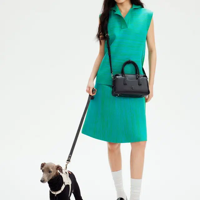 古良吉吉 棒球经典 牛皮拼合成革 波士顿包单肩斜挎手提包 男女同款情侣款 多色