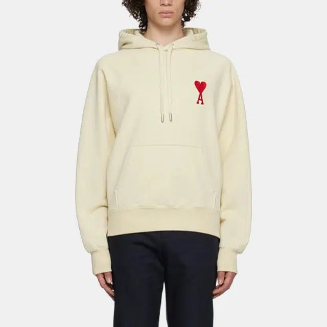 AMIPARIS FW22 Classic Logo Hoodie White