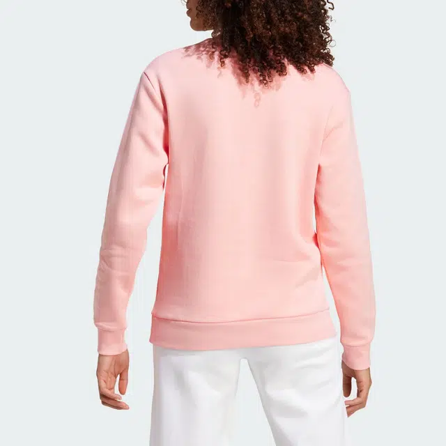 adidas FW24 Colorblock Crewneck Sweatshirt Pink