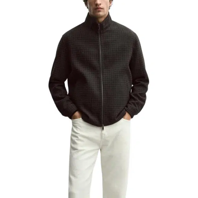 ZARA Plaid Relaxed Jacket