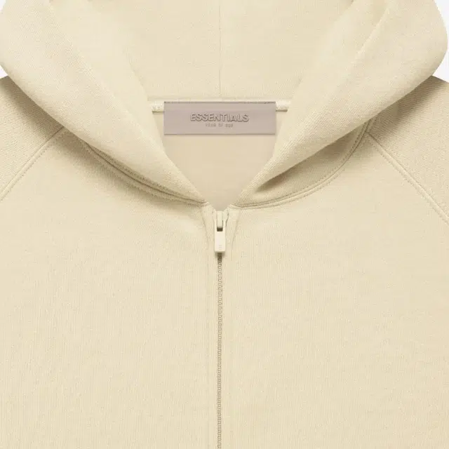 Fear of God Essentials Kids Fullzip Hoodie Eggshell