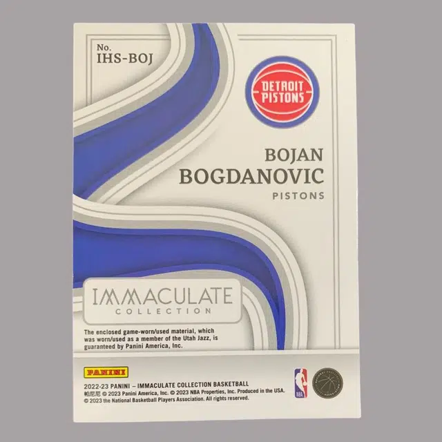 PANINI 2022-23 Imm 3599 Patch