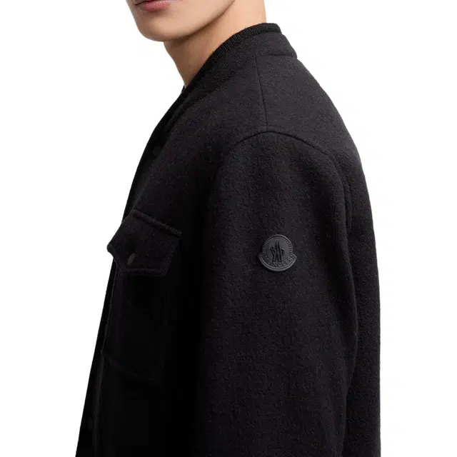 Moncler Wool Boucl Shirt Jacket
