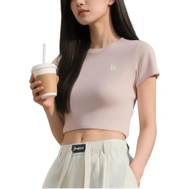 MLB BASIC SMALL LOGO Slim Crop T