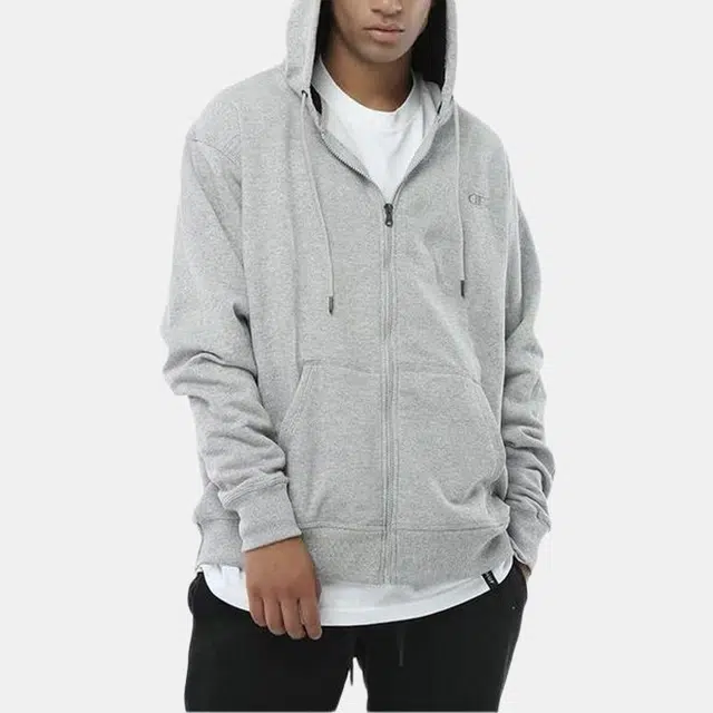 Champion Hoodie Jacket Light Grey