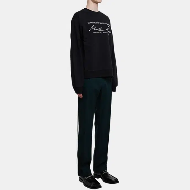 Martine Rose SS22 Logo Crewneck Sweatshirt Black
