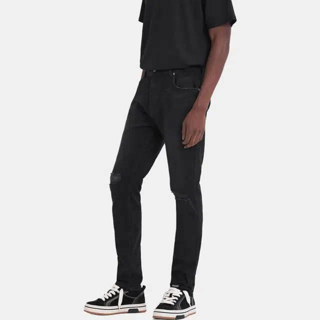 Represent Straight Zip Jeans Black