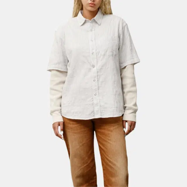 Stussy SS25 WAVY STRIPED SHORT SLEEVE SHIRT