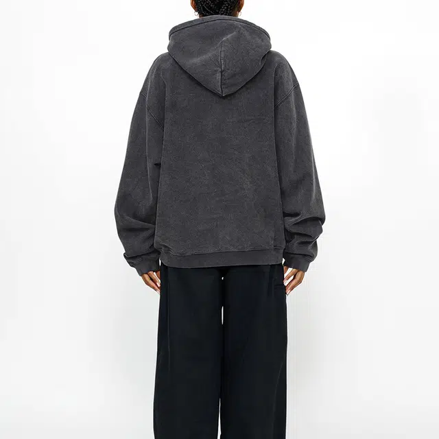 Stussy FW24 ZIP HOODIE FADED GRAPHIC logo