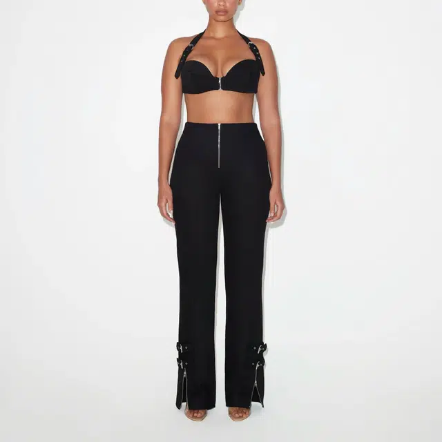 Khy x Dilara Findikoglu SS25 Denim Zipper Bralette