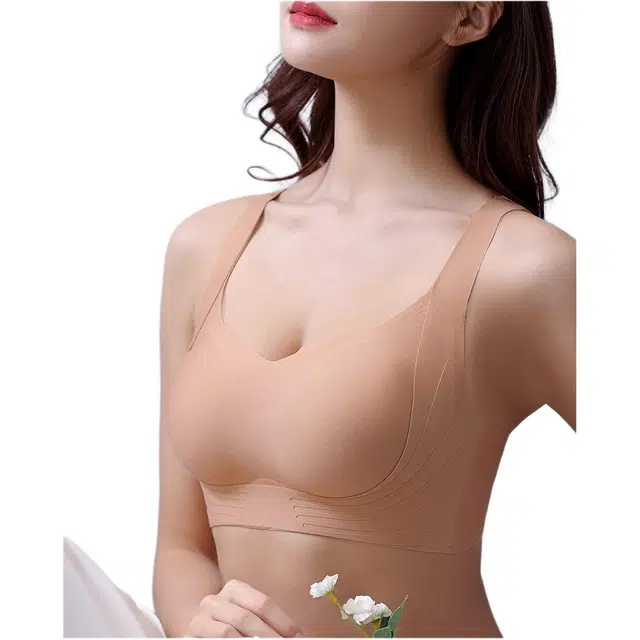 欧迪芬 纯色简约舒适无痕聚拢文胸 女款