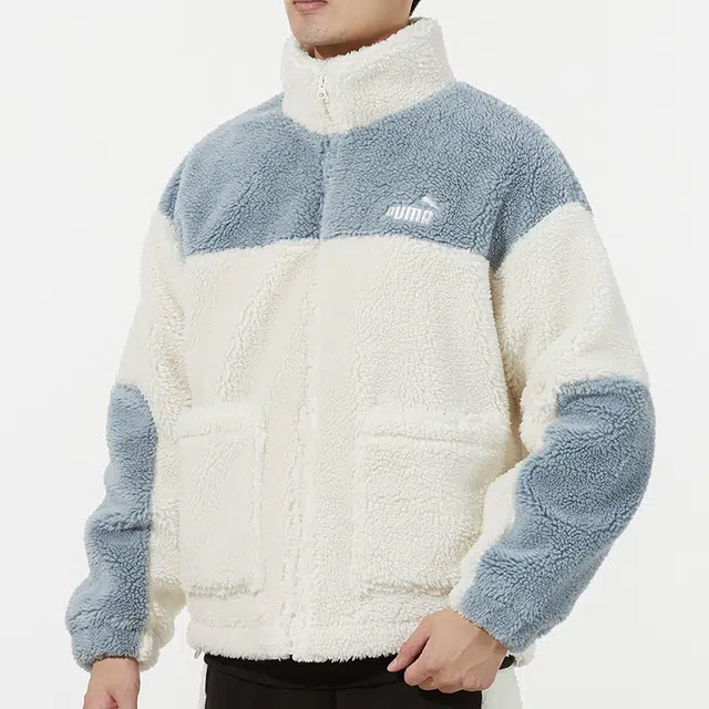 Puma Color Blocking Sherpa Jacket Logo