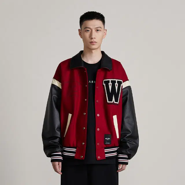 华人青年 龙争虎斗系列 龙虎刺绣棒球服外套 男女同款