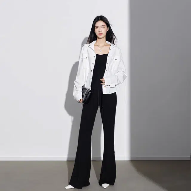 美洋 云朵喇叭裤超薄空气层舒适百搭弹力休闲裤