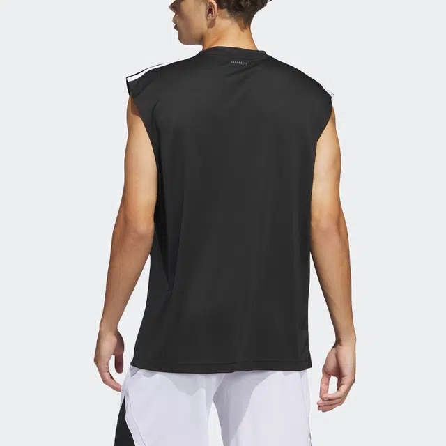 adidas All-world Sleeveless Tank Tee Logo