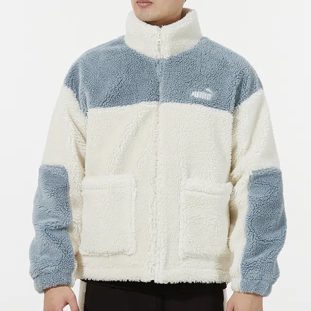 Puma Color Blocking Sherpa Jacket Logo