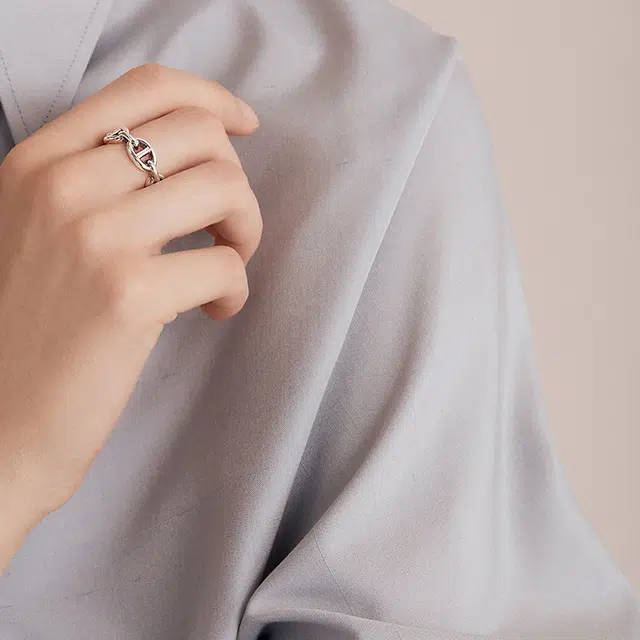 Hermes Chaine d'Ancre Enchainee Ring