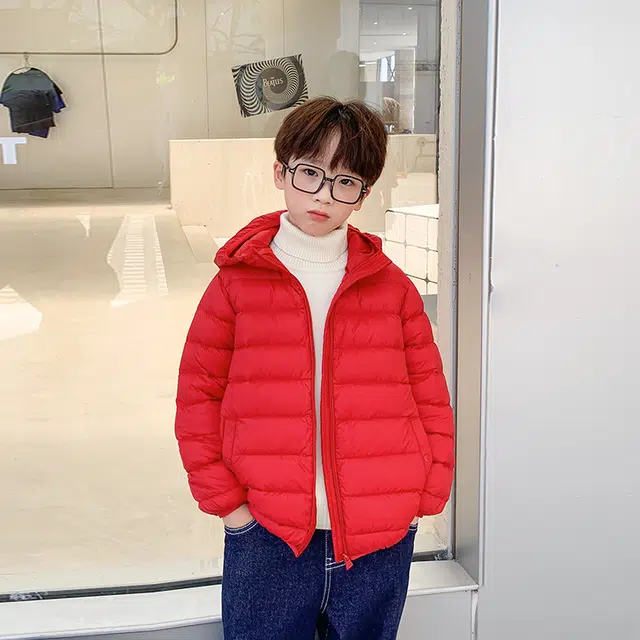 左西 短款连帽拉链羽绒服 儿童款