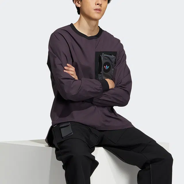 adidas originals Prem Wvn Ls Tee T