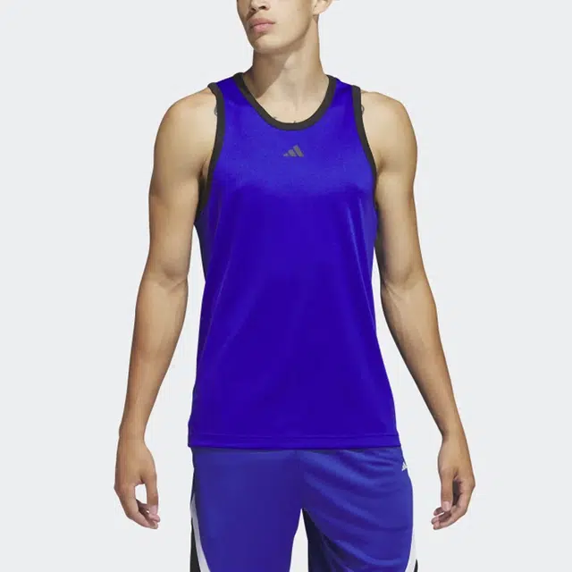 adidas Legends Basketball 3-Stripes Tank Top Logo