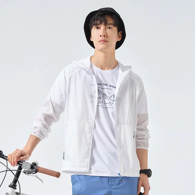 探路者 纯色防紫外线户外防晒服 男款