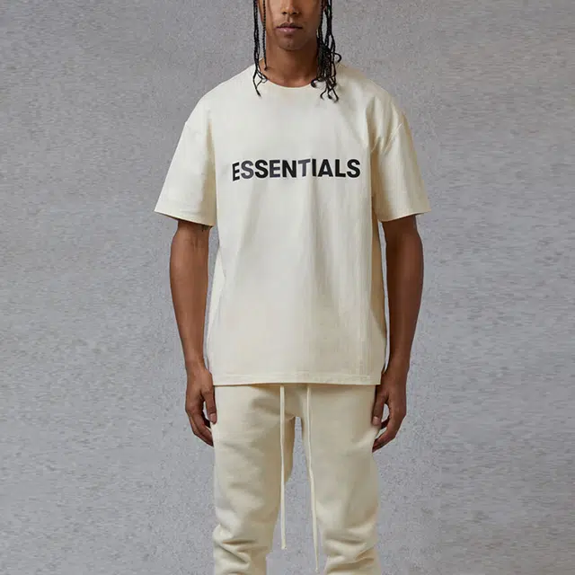 Fear of God Essentials SS20 Graphic Logo Cream T