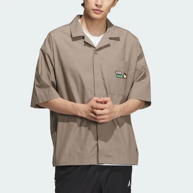 adidas x SEEBIN SS23 Graphic Woven Shirt Jacket Logo