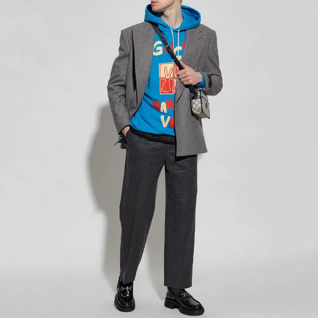 GUCCI SS23 Blue Hoodie