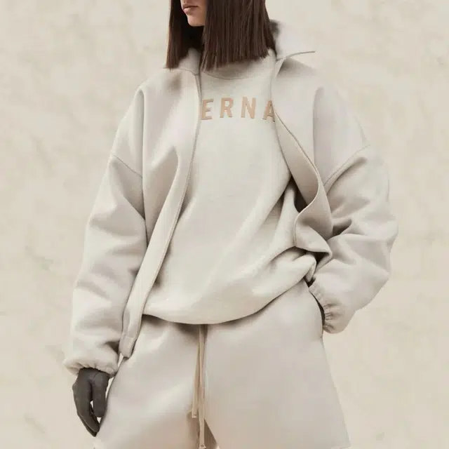 Fear of God ETERNAL Fleece Crewneck Warm Heather Oatmeal