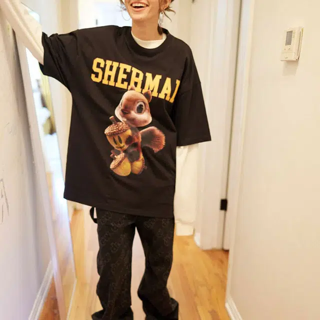 Drew House FW22 3d Sherman Ss Tee Black T