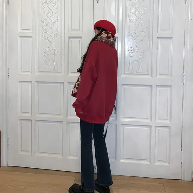 松本丧丧 新年发财印花圆领卫衣 男女同款