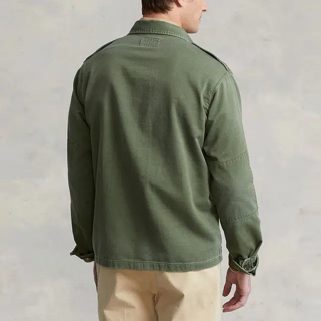 Polo Ralph Lauren SS22 Cotton Satin Shirt Green