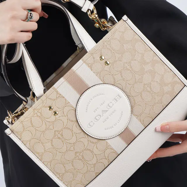 COACH Dempsey 30 Logo Tote