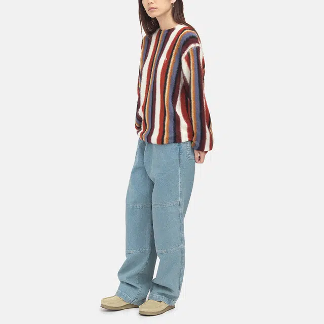 Stussy SS22 Vertical Striped Knit Crew
