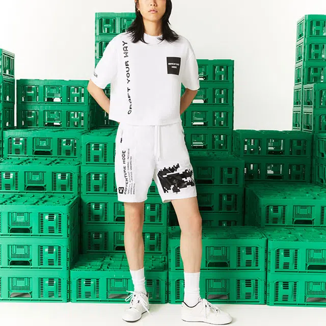 LACOSTE x minecraft SS22 logoT