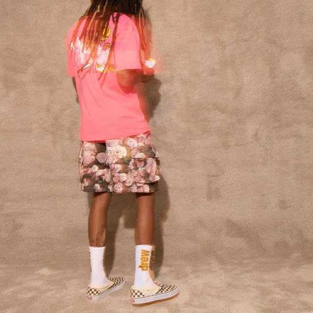 Drew House logo Doodle Joy Ss Tee Hot Pink T