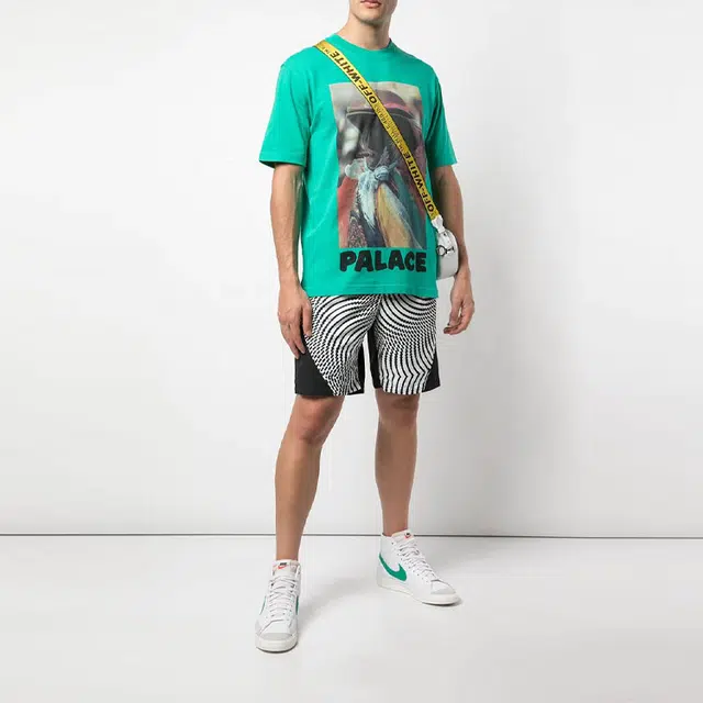 PALACE Swirl Shorts Black White