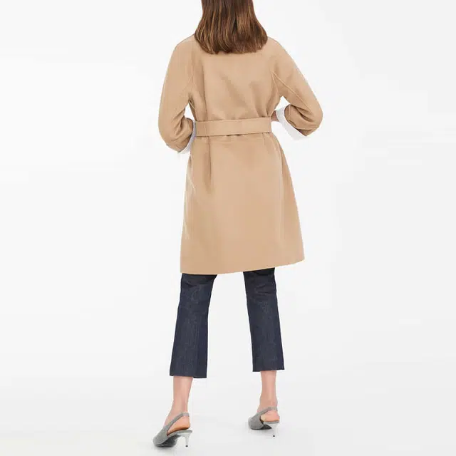 MaxMara Arona Wool Coat Light Brown