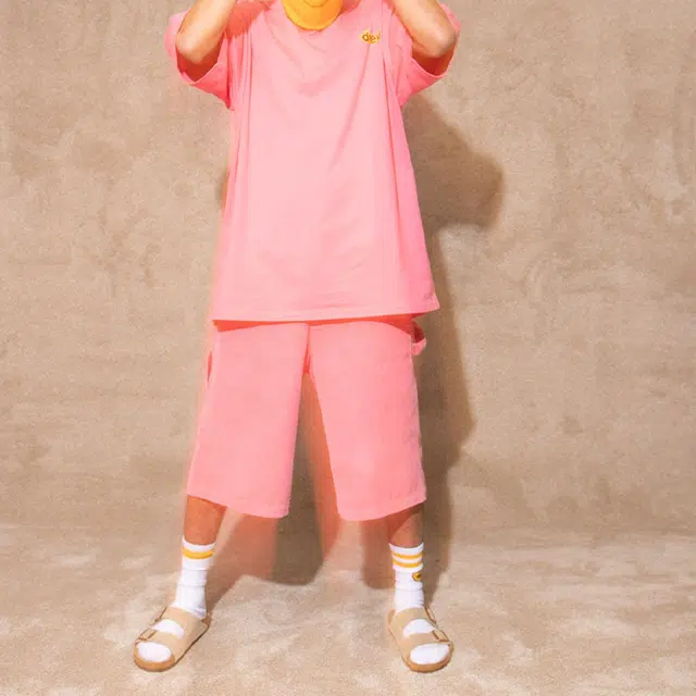 Drew House logo Doodle Joy Ss Tee Hot Pink T