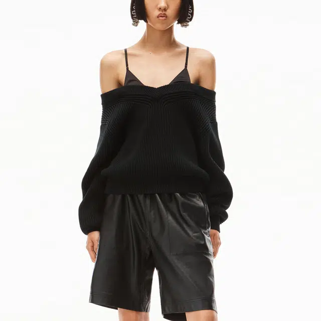 Alexander Wang SS22 Satin Strap Sweater